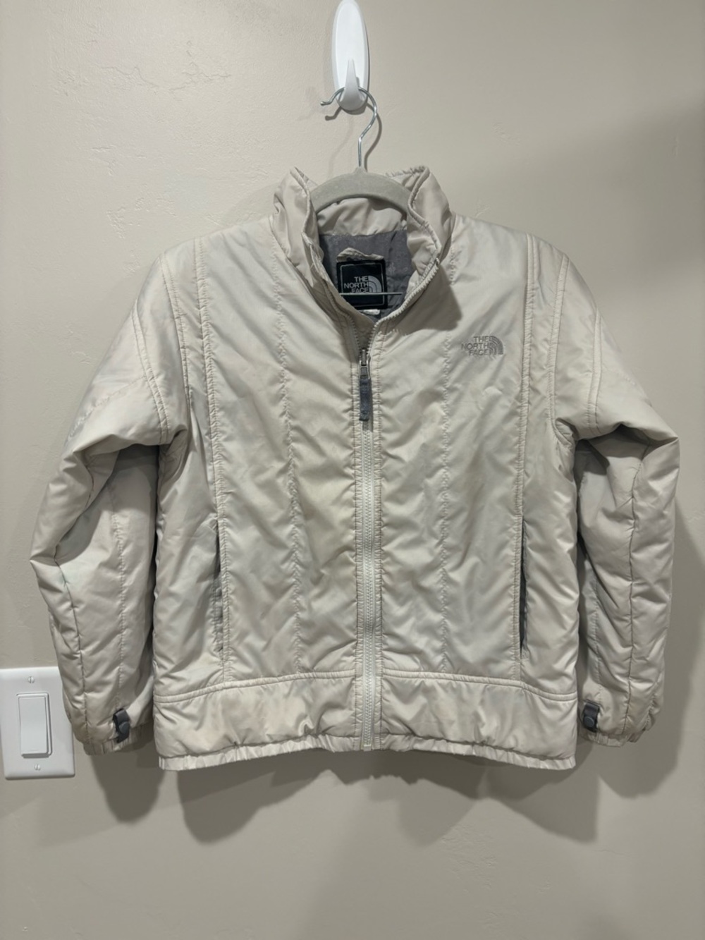The North Face Kids Cream Quilted Puffer Jacket